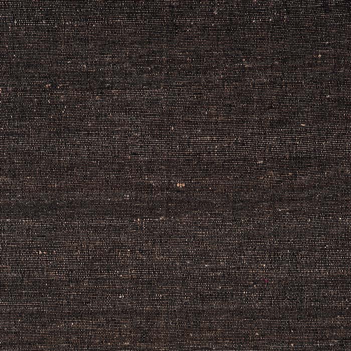 Fabric by the yard -- Tabby black colors pattern. Raw Tussar Silk and Wool by Neeru Kumar Handwoven Designer Textiles from India.