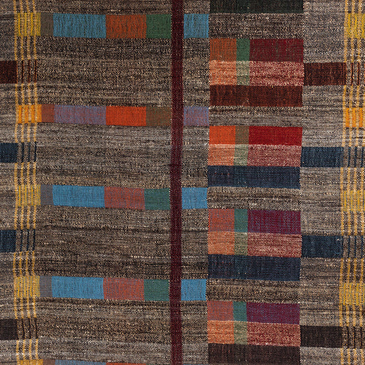 Fabric Japanese Stripe - Upholstery Weight. Raw Tussar Silk and Cotton. Neeru Kumar Handwoven Designer Textiles from India. 54" W