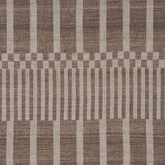 Handwoven Fabric Mondrian Check Sage. Raw Tussar Silk and Cotton. Neeru Kumar Handwoven Designer Textiles from India. 54" W