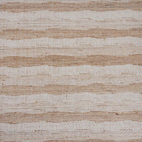 Fabric TD Stripe Ivory - Upholstery Weight. Raw Tussar Silk and Cotton. Neeru Kumar Handwoven Designer Textiles from India. 54" W