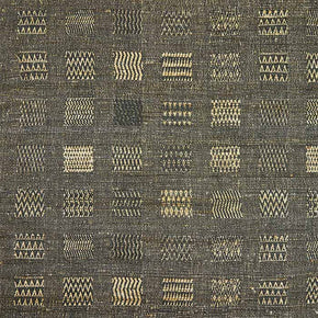 Fabric Window Weave Zinc - Upholstery Weight. Raw Tussar Silk and Cotton. Neeru Kumar Handwoven Designer Textiles from India. 54" W