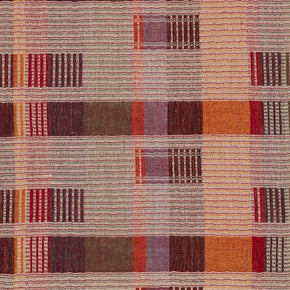 Fabric by the yard --Fence I. Raw Tussar Silk and Wool by Neeru Kumar Handwoven Designer Textiles from India.