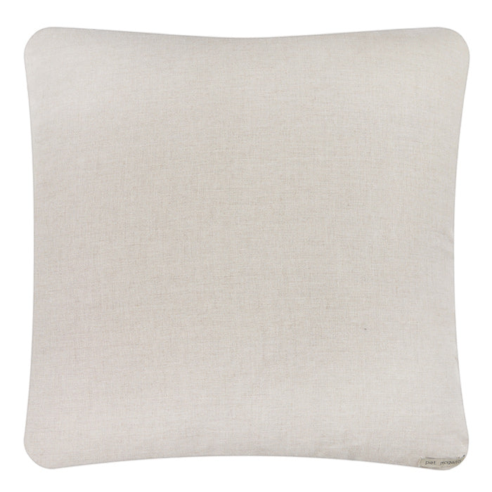 Natural linen pillow back 18" x 18" different sizes available.