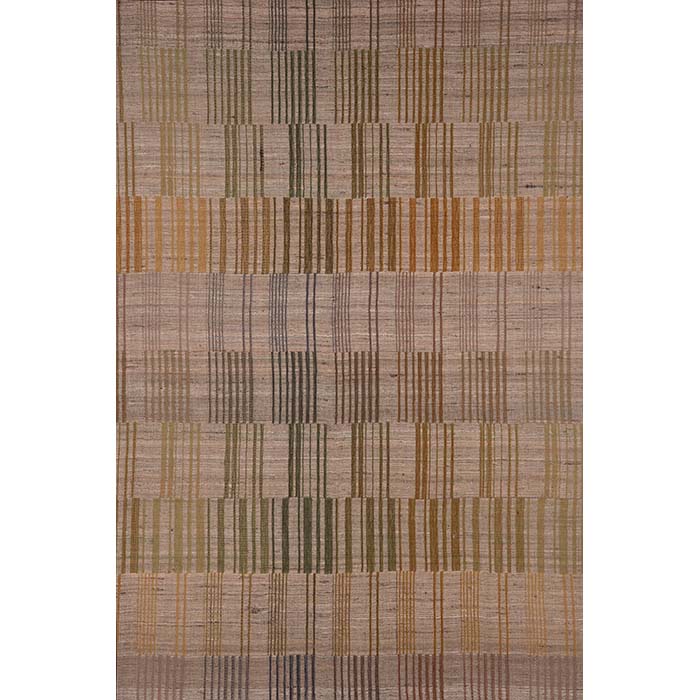 (PATTERN) Fabric by the yard -- Piano keys olive khaki green colors. Raw Tussar Silk and Wool by Neeru Kumar Handwoven Designer Textiles from India.