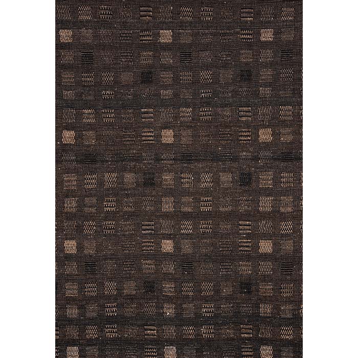 (PATTERN) Fabric by the yard -- Window weave black. Raw Tussar Silk and Wool by Neeru Kumar Handwoven Designer Textiles from India.