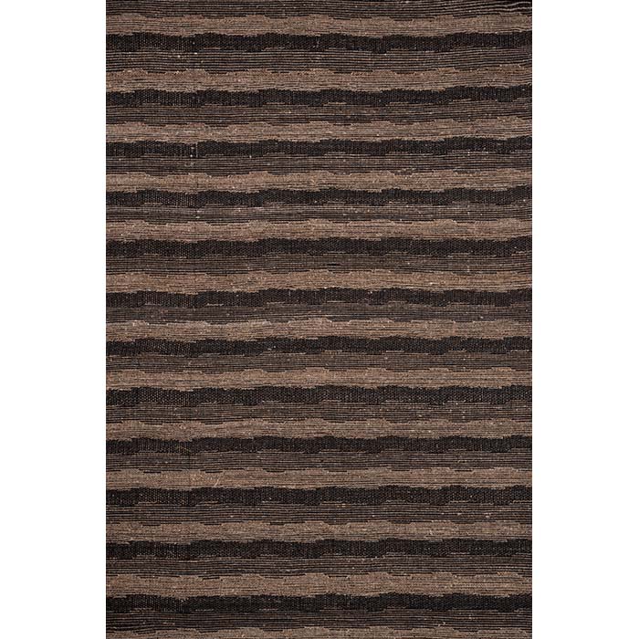(PATTERN) Fabric by the yard -- TD-black-stripe wavy. Raw Tussar Silk and Wool by Neeru Kumar Handwoven Designer Textiles from India.